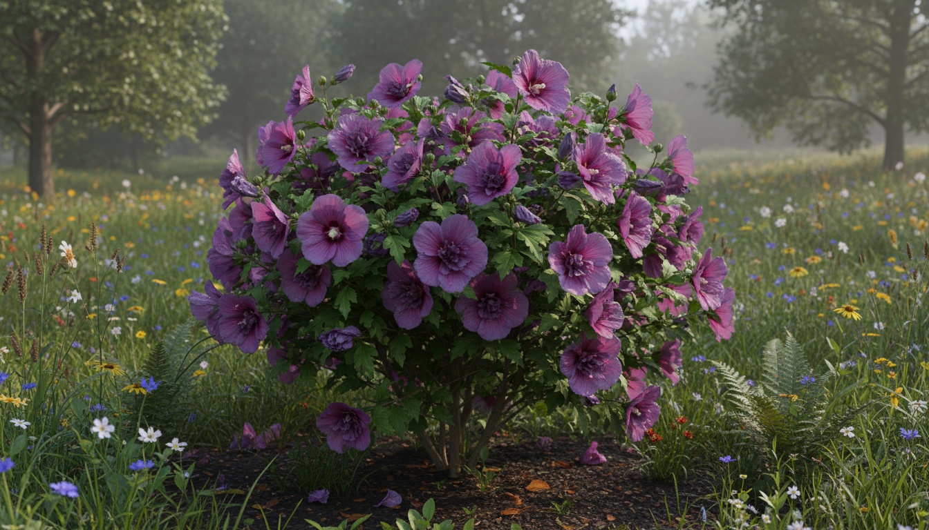 Rose Of Sharon 'Floru' Violet Satin® Violet Satin® (Hibiscus Syriacus ...