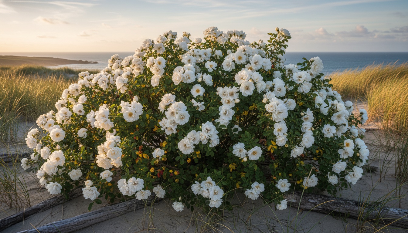 Fragrant White Rugosa Shrub Roses 'Blanc Double De Coubert' (Rosa ...