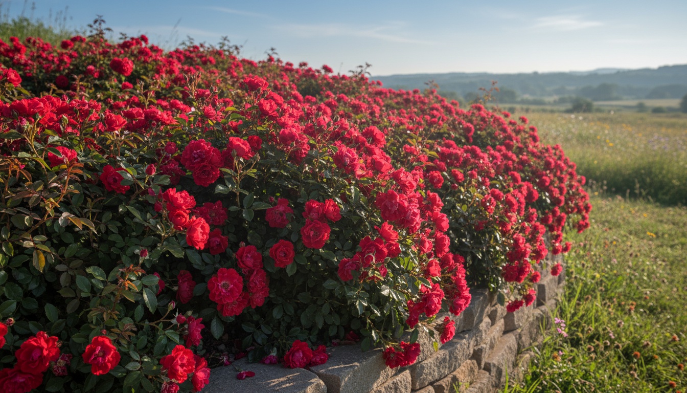 Red Rosen Layer Red Groundcover Roses 'Red Ribbons™' (Rosa 'Red Ribbons™') - Growing ...
